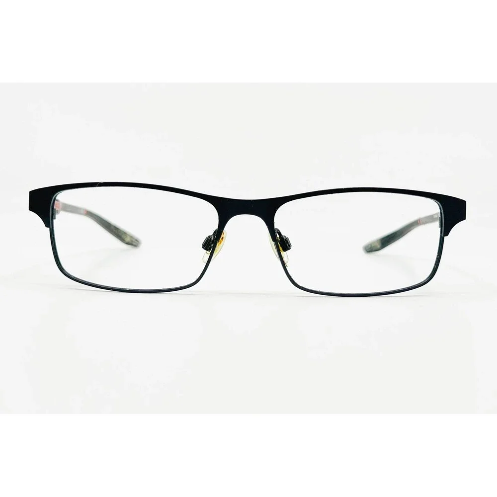 Nike Eyeglasses Frames Mens Black Rectangle 8046 007 54-16-140